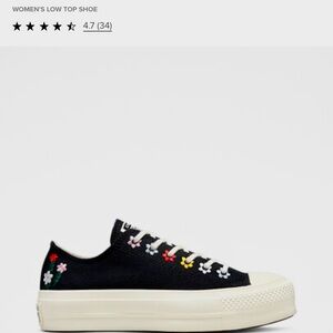 Converse Women's Black Low Top Sneakers